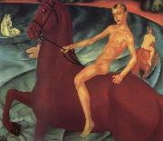 Kusma Petrow-Wodkin The bath of the red horse Spain oil painting artist